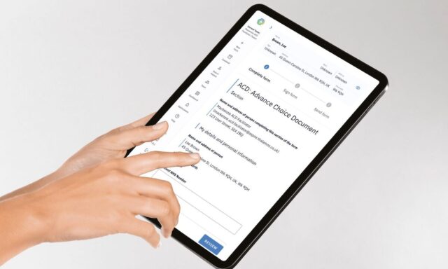 A user engages with the Thalamos product on an iPad