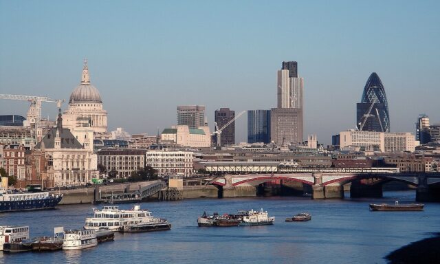 Picture of London skyline across the River Thames