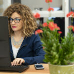 Woman working in an office